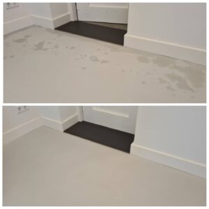 voor en na vloer repareren door de vloerendokters